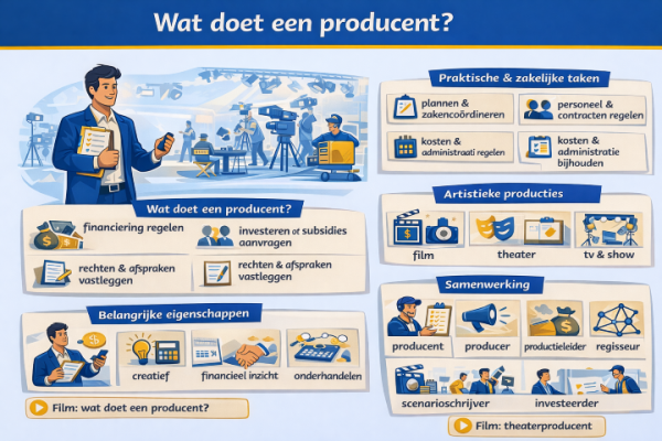 Alles over het beroep producent Wat doet een producent